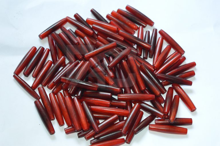 Buffalo Horn Coral-Red strip Beads-RC-03