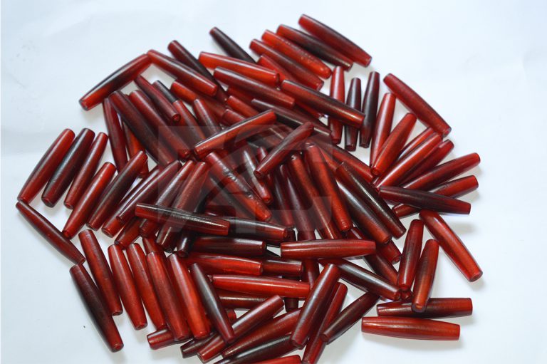 Buffalo Horn Coral-Red strip Beads-RC-03